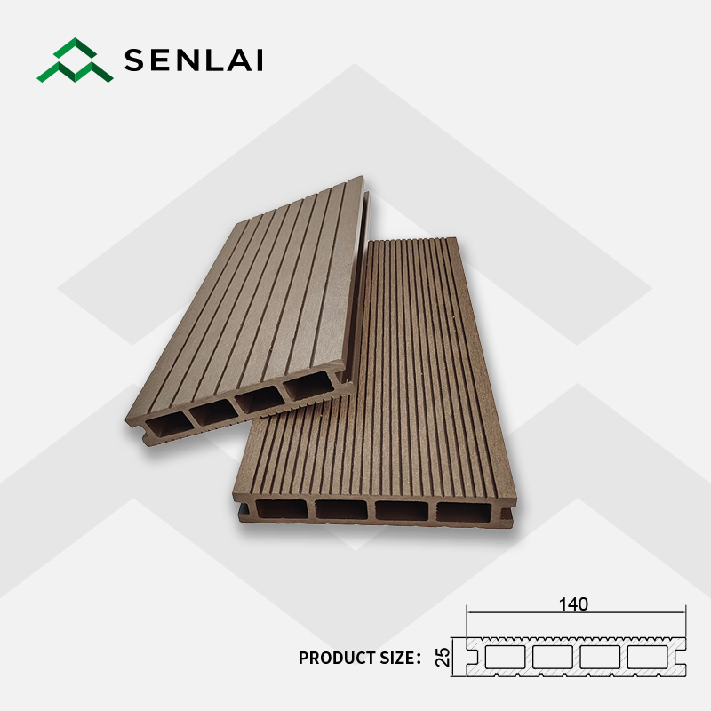 中国140*25木塑地板防水露台户外地板